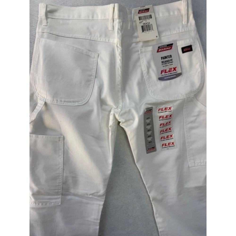 Dickies White Men's Cargo Pants - Picture 5 of 7